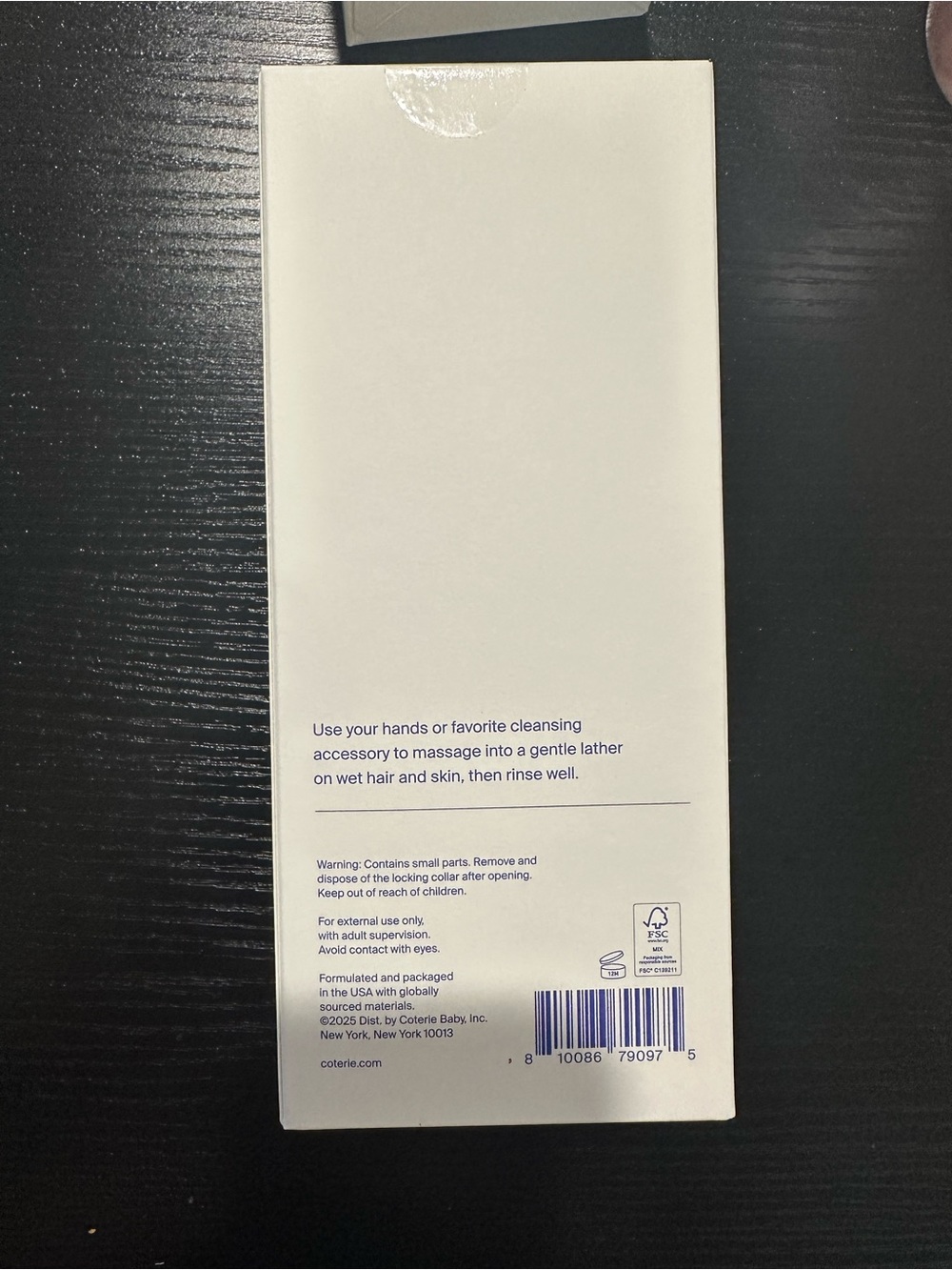 Coterie First Wash Baby Cleanser - White - Picture 2 of 2